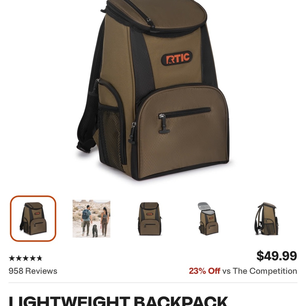 RTIC Cooler Backpack